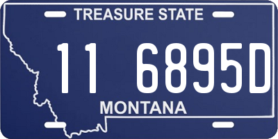 MT license plate 116895D