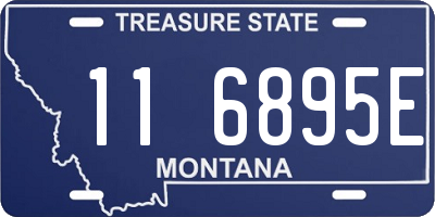 MT license plate 116895E