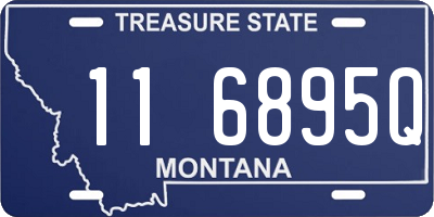 MT license plate 116895Q