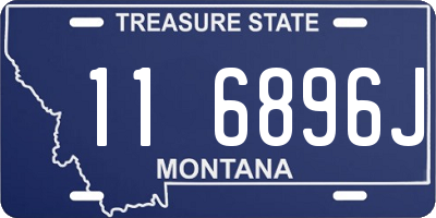 MT license plate 116896J
