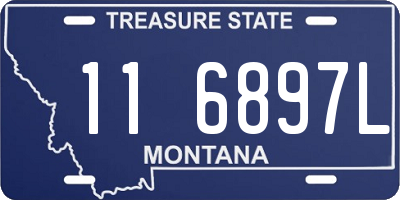 MT license plate 116897L