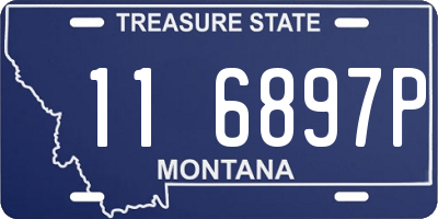 MT license plate 116897P