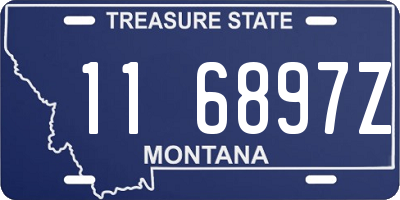 MT license plate 116897Z