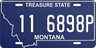MT license plate 116898P