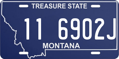 MT license plate 116902J