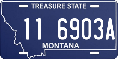 MT license plate 116903A