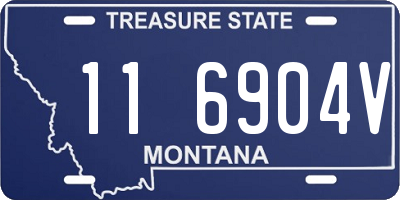 MT license plate 116904V