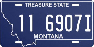 MT license plate 116907I