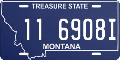 MT license plate 116908I