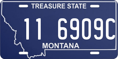 MT license plate 116909C