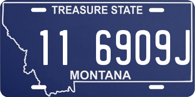 MT license plate 116909J