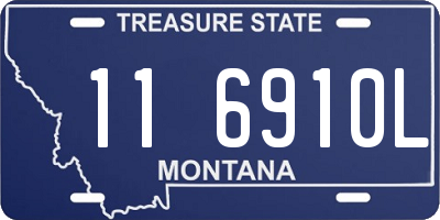 MT license plate 116910L