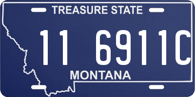 MT license plate 116911C