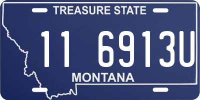 MT license plate 116913U