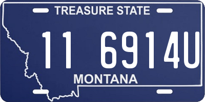 MT license plate 116914U