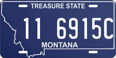 MT license plate 116915C