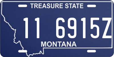 MT license plate 116915Z