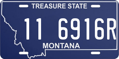 MT license plate 116916R