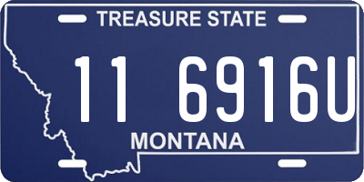 MT license plate 116916U