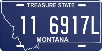 MT license plate 116917L