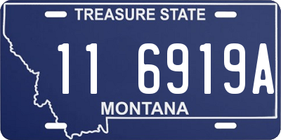 MT license plate 116919A