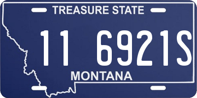 MT license plate 116921S