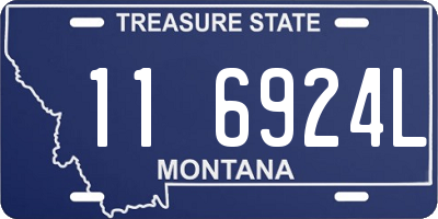 MT license plate 116924L