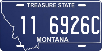 MT license plate 116926C