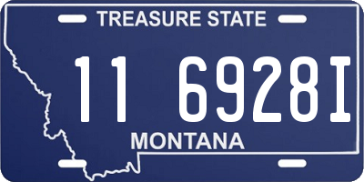 MT license plate 116928I
