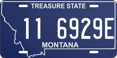 MT license plate 116929E