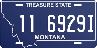 MT license plate 116929I
