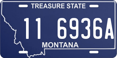 MT license plate 116936A