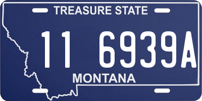 MT license plate 116939A