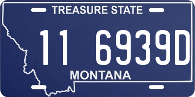 MT license plate 116939D