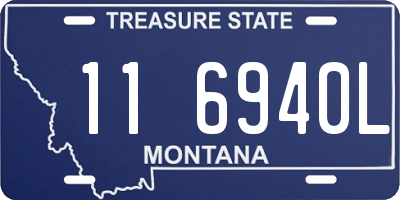 MT license plate 116940L