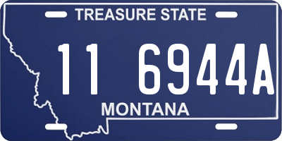 MT license plate 116944A