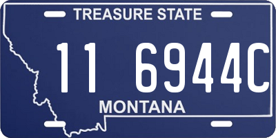 MT license plate 116944C