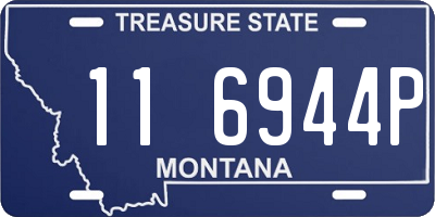 MT license plate 116944P