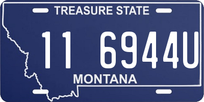 MT license plate 116944U