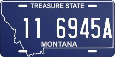 MT license plate 116945A