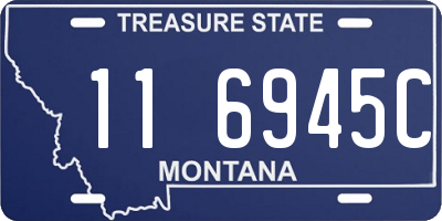 MT license plate 116945C