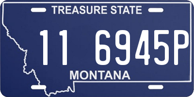 MT license plate 116945P