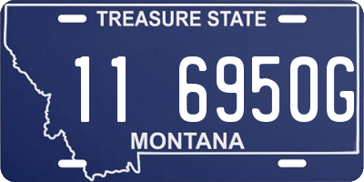 MT license plate 116950G