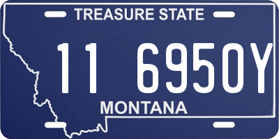 MT license plate 116950Y