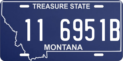 MT license plate 116951B