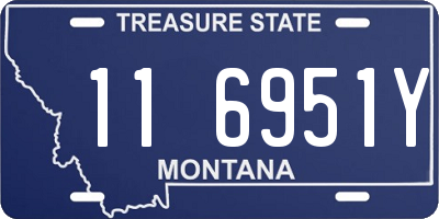 MT license plate 116951Y