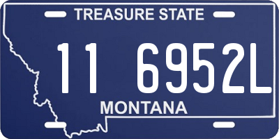 MT license plate 116952L