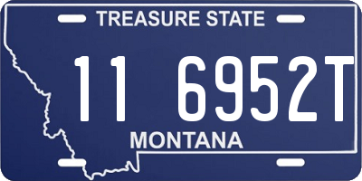 MT license plate 116952T