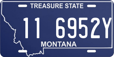 MT license plate 116952Y