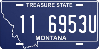 MT license plate 116953U